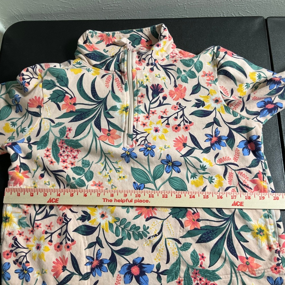 Vera Bradley Sweatshirt Womens Sz S Floral Garden 1/4 Zip Pullover Activewear - Picture 6 of 9